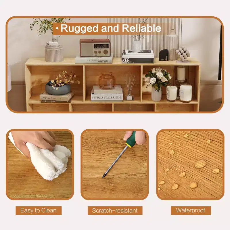 Étagère de rangement moderne à 10 cubes, organisateur de présentation ouvert à 3 niveaux avec base métallique renforcée pour salon et bureau à domicile