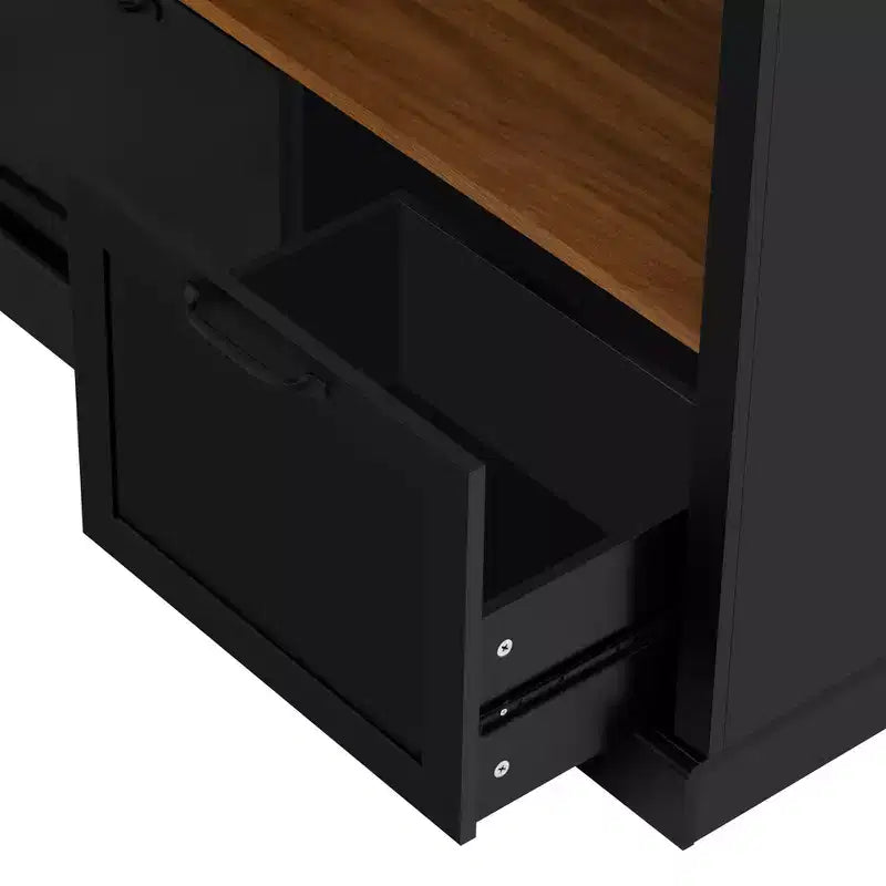 Arbre d'entrée 3-en-1 avec banc, porte-manteau avec meuble de rangement, tiroirs et crochets, organisateur d'entrée multifonctionnel - ModernLuxe