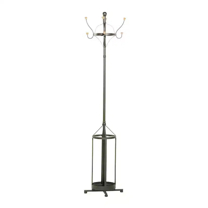 Porte-manteau industriel en fer noir - Olivia & May : Rangement pour entrée et hall, aucun assemblage requis