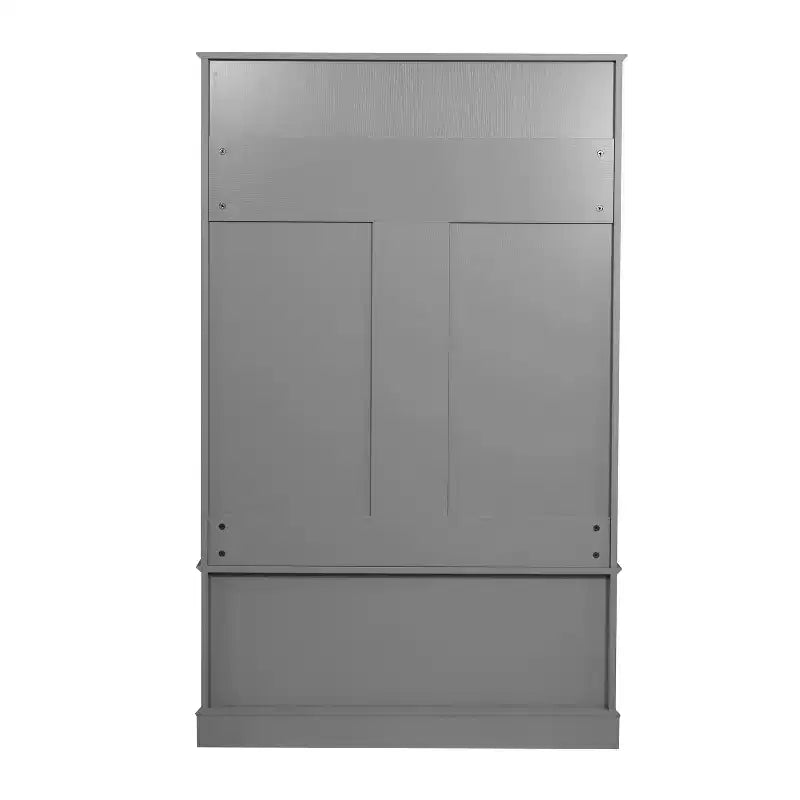Meuble d'entrée Fraser Flash Furniture avec banc de rangement à double porte, portemanteau avec 4 crochets doubles et 2 compartiments de rangement supérieurs