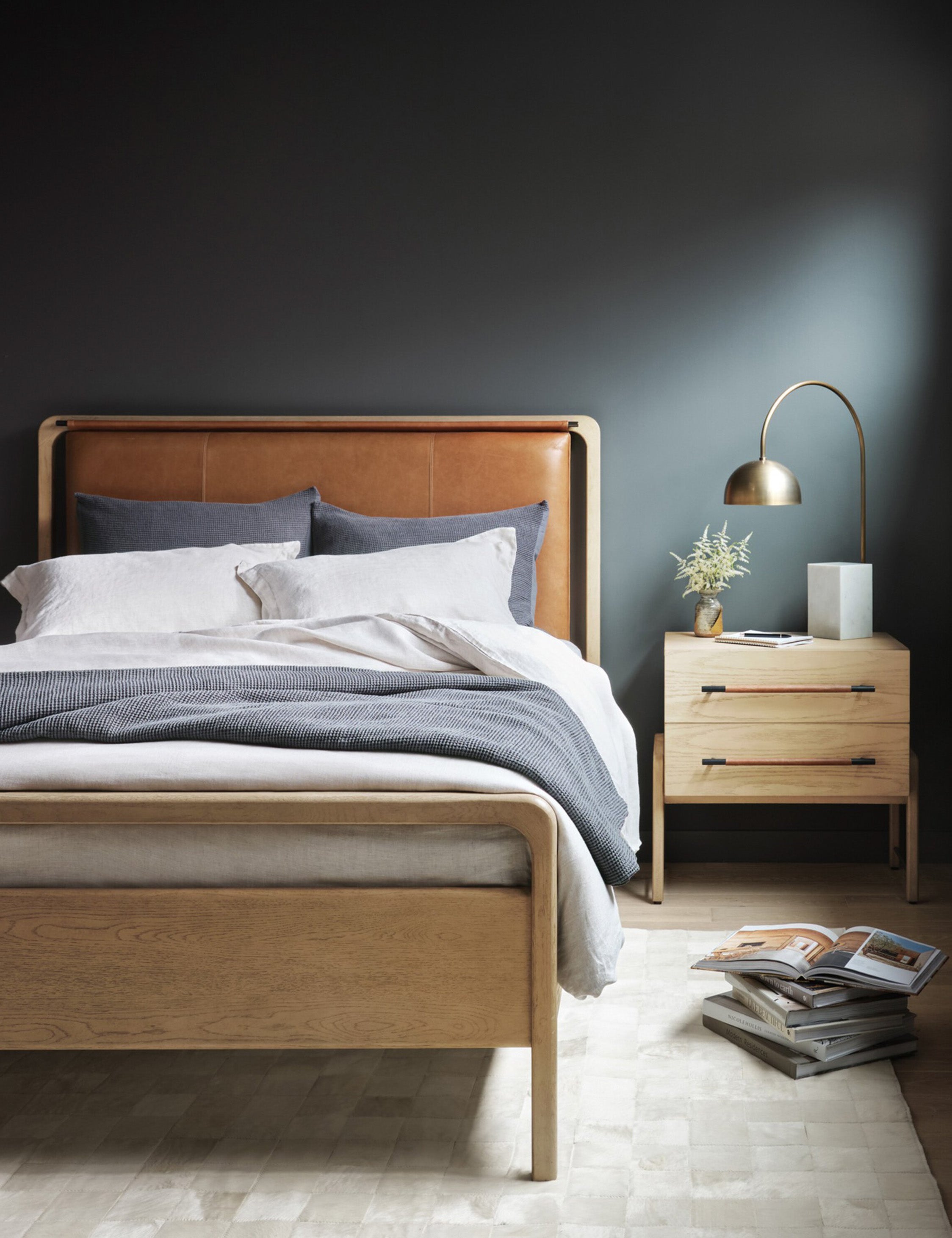 Tierney Leather Bed