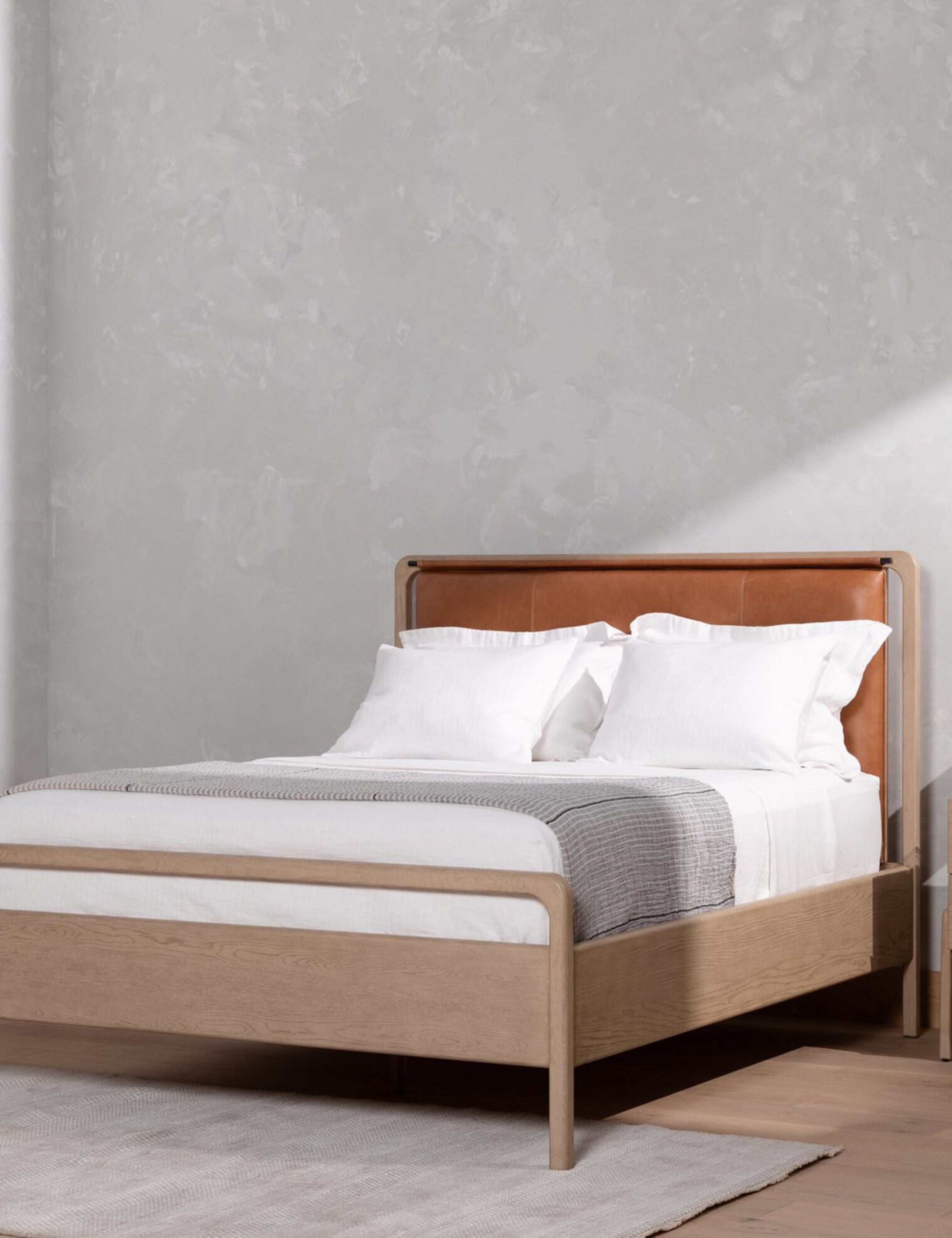 Tierney Leather Bed