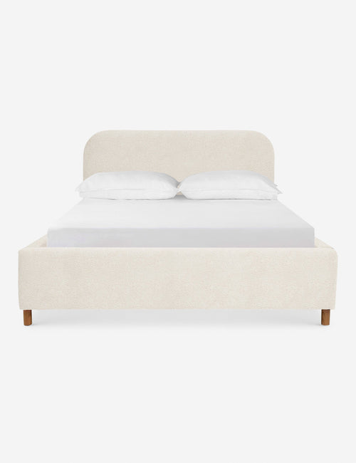 Bed Notre lit, avec sa silhouette aux courbes douces et son revêtement texturé, a un impact visuel important. Entièrement habillé de tissu et doté d'une finition